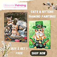 Whiskered Wonders: Sparkling Cats & Kittens Diamond Painting Collection