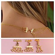 14k Solid Gold Layered Halskette Verschluss • Multi Halskette Separator • Detangler Layering Verschluss • Untangle La...