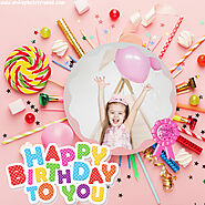 Birthday Girl Photo Frame Online Photo Editing