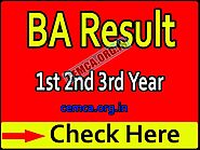 BA Result चेक करें B.A 1st 2nd 3rd Year Results Date
