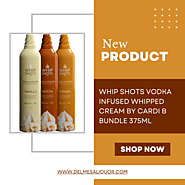 Whip Shots Vodka Infused Whipped Cream by Cardi B Bundle 375mL