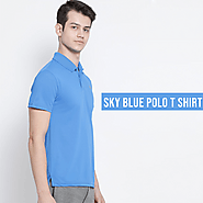 Sky Blue Polo T Shirt