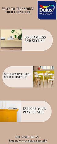 Ways to transform your furniture