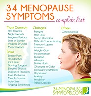 34 Menopause Symptoms - Learn all about each menopausal symptom