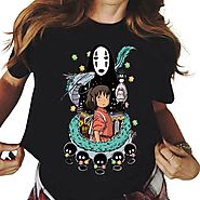 Spirited Away Animated Character Movie Cartoon T-Shirt - Studio Ghibli Merch Store - Official Studio Ghibli Merchandise