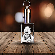 Personalized 3D Crystal Photo Keychains – 3D Crystal Gift
