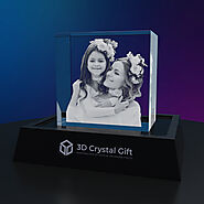 Shop Personalized 3D Crystal Photo Square | Laser-Etched Picture Gift – 3D Crystal Gift