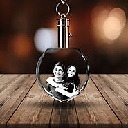 3D Crystal Photo Keychain: Carry Memories Everywhere