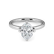 Cindy Oval Solitaire Engagement Ring - Timeless Elegance Captured