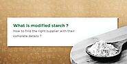 modified starch manufacturers in india | Bluecraft Agro