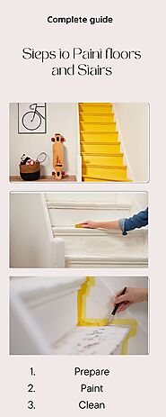 Steps to paint stairs and floors