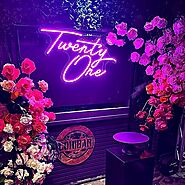 Twenty One Neon Sign Hire