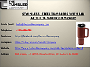 Buy Stainless Steel With Lid At The Tumbler Company