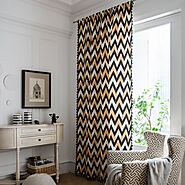 Custom Geometric Curtains
