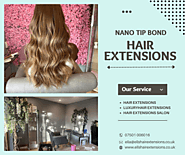 Nano Tip Bond Hair Extensions Salon in UK