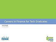 Careers in Finance for Tech Graduates
