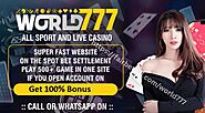 World777 Master ID Provider : Bet & Win