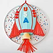 Rocket Ship Birthday Cake Design