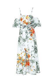 Green Goddess: Tropical Maxi Dress for Effortless Vacation Styles – BTK COLLECTION