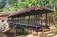 Bogoda wooden bridge and Temple