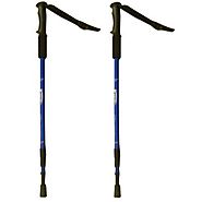 BAFX Products® - 2 Pack - Anti Shock Hiking / Walking / Trekking Trail Poles - 1 Pair