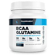 BCAA Glutamine Intra Workout Supplement + Vitamin C - Transparent Labs