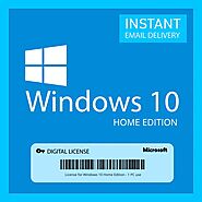 Experience the ease and efficiency of a genuine Microsoft Windows 10 Home license key
