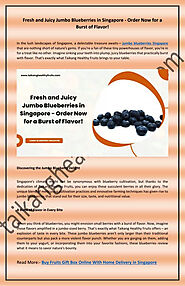 Order Jumbo Blueberries in Singapore for Fresh and Juicy Flavor