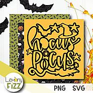 Halloween Fall Scrapbook Title Overlay Craft SVG File – Lemony Fizz