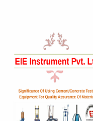 Significance Of Using Cement/Concrete Testing Equipment For Quality Assurance Of Materials