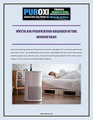 Why Is Air Purification Required in the Modern Era | PDF