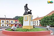 The Statue Of Abbe Faria In Goa
