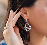 Large Hoop Earrings - Silver, Nightshade or More | Metalicious