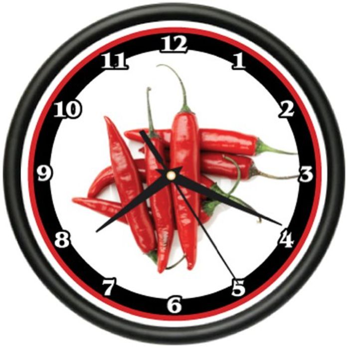 Best Red Kitchen Wall Clocks Large, Retro, Red Apple and Rooster A