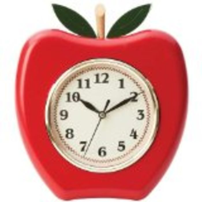 Best Red Kitchen Wall Clocks Large, Retro, Red Apple and Rooster A