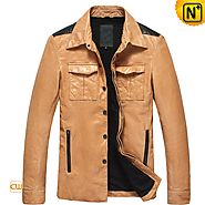 Dallas Mens Biker Jacket Leather Shirt CW850122