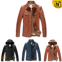 Mens Fashion Leather Jacket CW138470 - cwmalls.com