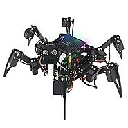 FREENOVE Big Hexapod Robot Kit for Raspberry Pi 4 B 3 B+ B A+, Walking, Self Balancing, Live Video, Face Recognition,...