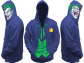 Batman Joker All View Men's Zip Hooded Sweatshirt