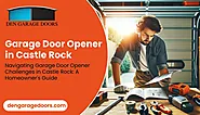 Maximizing Garage Space with Reliable Door Openers in Castle Rock