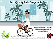 In India, bulk drugs are the active material