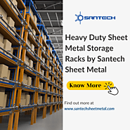 Heavy Duty Sheet Metal Storage Racks by Santech Sheet Metal