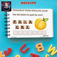 BABY WORD SCRAMBLE, Puzzles For Kids, Toddler Activities, Digital Download Toddler Busy Book Preschool Work Sheet Uni...