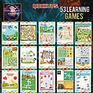 53 Mix learning Games Kids Learning Activity Downloadable & Printable Games Brain Teasers for Kids education game cla...