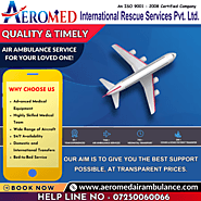 Aeromed Air Ambulance Service in Ranchi - Efficient Transfer with Medical Facilities