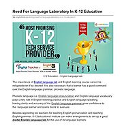 Need For Language Laboratory In K 12 Education | Pearltrees
