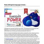 Role of English language in India | Pearltrees