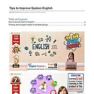 Tips to Improve Spoken English | Pearltrees