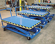 Portable hydraulic lift tables