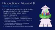 Overview of Business Intelligence in Microsoft Office and SharePoint 2013